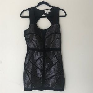 Black sequined dress